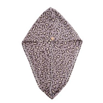 Water-absorbent Leopard Print Hair Towel 1 pc
