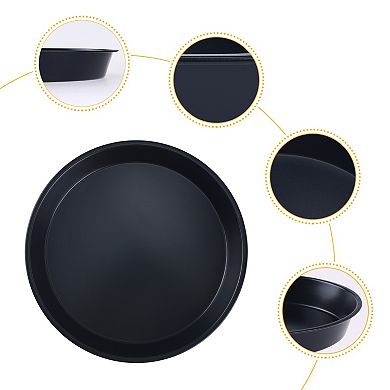 Baking Sheet Pan, Set of 2 Cookie Sheets, Warp-Resistant Nonstick Round Cake Pan, Thick Sheet Pans
