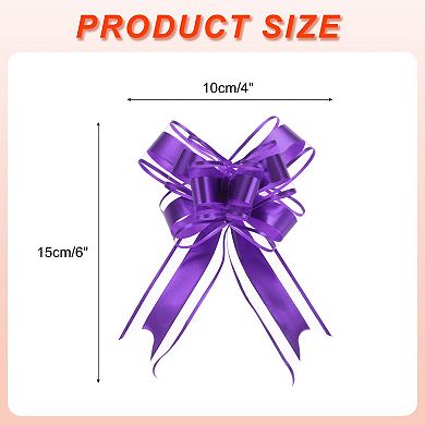 20pcs 6 Inch Giant Large Pull Bow Gift Wrapping Organza Bows Ribbon for Presents