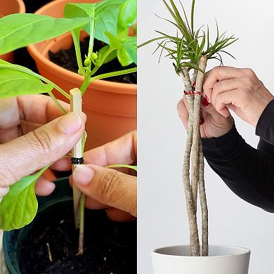 2.3" Twist Ties, Metallic Twist Ties, Reusable Plastic Coated Twist Ties 800Pcs