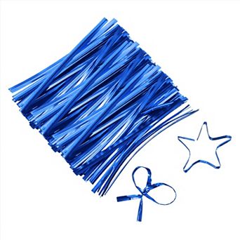 2.3" Twist Ties, Metallic Twist Ties, Reusable Plastic Coated Twist Ties 800 pc
