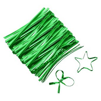 2.3" Twist Ties, Metallic Twist Ties, Reusable Plastic Coated Twist Ties 800 pc