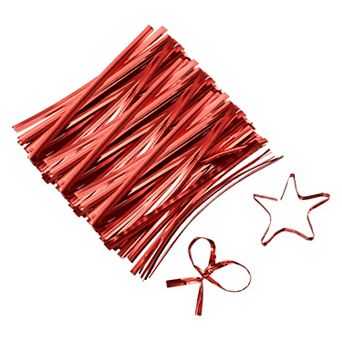 2.3" Twist Ties, Metallic Twist Ties, Reusable Plastic Coated Twist Ties 800 pc