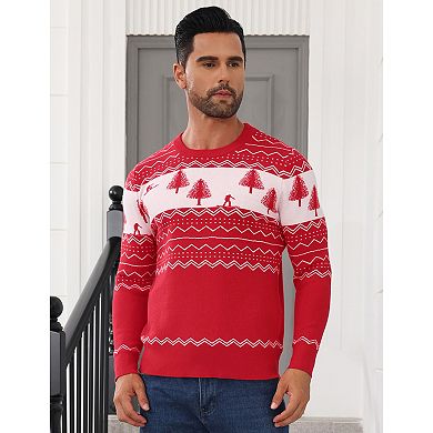 Vintage Sweater for Men Ugly Christmas Sweater Mens Pullovers Sweater