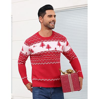 Vintage Sweater for Men Ugly Christmas Sweater Mens Pullovers Sweater