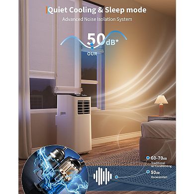 8000 BTU Portable Air Conditioner, 3 In 1 AC Unit for Home Office