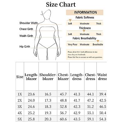 Women's Plus Size Two Piece Outfits Blazer Jacket and Sleeveless Dress Suit Sets