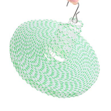Windproof Clothesline, 10M 33ft Non-Slip Clothes Drying Rope Portable Travel Clothesline