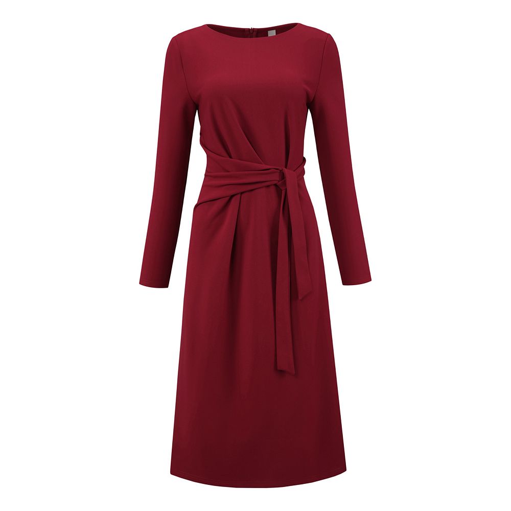 knee length church dresses Katie modest midi dress in cream floral  JanieLanie Womens O Women's Knee Length Pencil Dress