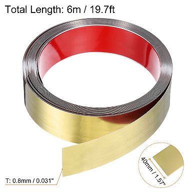 19.7ft x 1.58" Wall Trim Peel and Stick Molding Trim Self Adhesive Frame