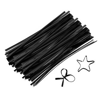 6" Twist Ties, Metallic Twist Ties, Reusable Plastic Coated Twist Ties 800 pc