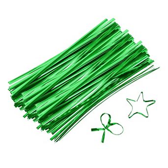 6" Twist Ties, Metallic Twist Ties, Reusable Plastic Coated Twist Ties 800 pc
