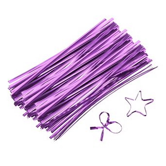 6" Twist Ties, Metallic Twist Ties, Reusable Plastic Coated Twist Ties 800 pc