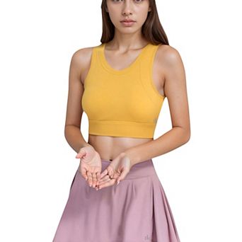 Women's Crisscross Back Sports Bra with Cutout Detail and Adjustable Hook Closure