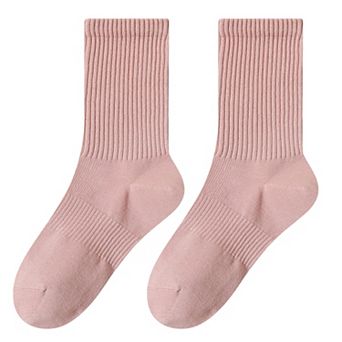 Women's Four seasons Dopamine Style Socks Solid Color for Stability and Comfort 2 Pairs