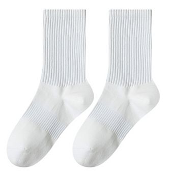 Women's Four seasons Dopamine Style Socks Solid Color for Stability and Comfort 2 Pairs