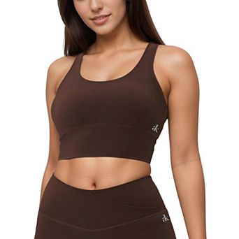 Women's Strappy Back Sports Bra with High Support