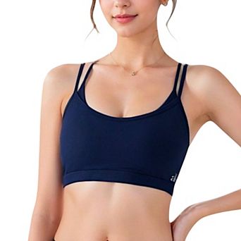 Women's Double Strap Scoop Neck Sports Bra