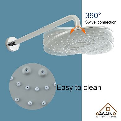 Single-Handle 3-Spray with 2.5 GPM 10 in. 3 Functions Tub and Shower Faucet(Valve Included)