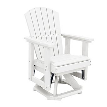 HDPE Adirondack Swivel Glider, Outdoor Patio Chair