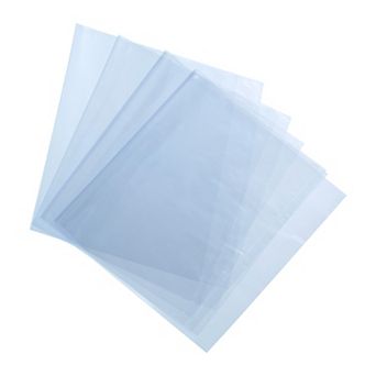 100 pc 6x4 Inch Shrink Wrap Bags, Blue Clear Heat Shrink Wrap for Gift Basket