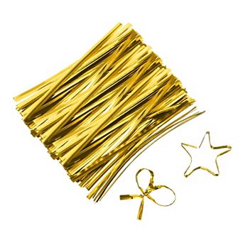 3" Twist Ties, Metallic Twist Ties, Reusable Plastic Coated Twist Ties 800 pc