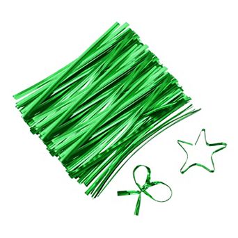 3" Twist Ties, Metallic Twist Ties, Reusable Plastic Coated Twist Ties 800 pc