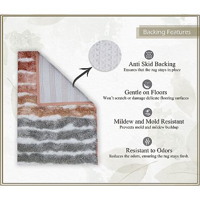 Bathroom Rugs, Extra Soft Absorbent Bath Rugs, Non-Slip, Quick Drying, Machine Washable