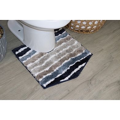 Contour Rugs, Extra Soft Absorbent Bath Rugs, Non-Slip, Quick Drying, Machine Washable, 20"x20"