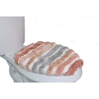 Toilet Lid Cover, Extra Soft Absorbent Bath Rugs, Non-Slip, Quick Drying, Machine Washable, 18"x18"