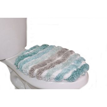 Toilet Lid Cover, Extra Soft Absorbent Bath Rugs, Non-Slip, Quick Drying, Machine Washable, 18"x18"