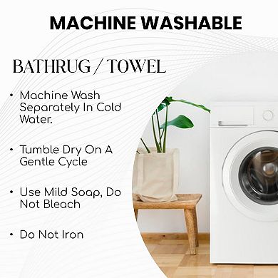 Home Weavers Allure 100% Soft Cotton Super Absorbent 8 Pcs Bath Towel Set & 1 Pc 24"x40" Bath Rug