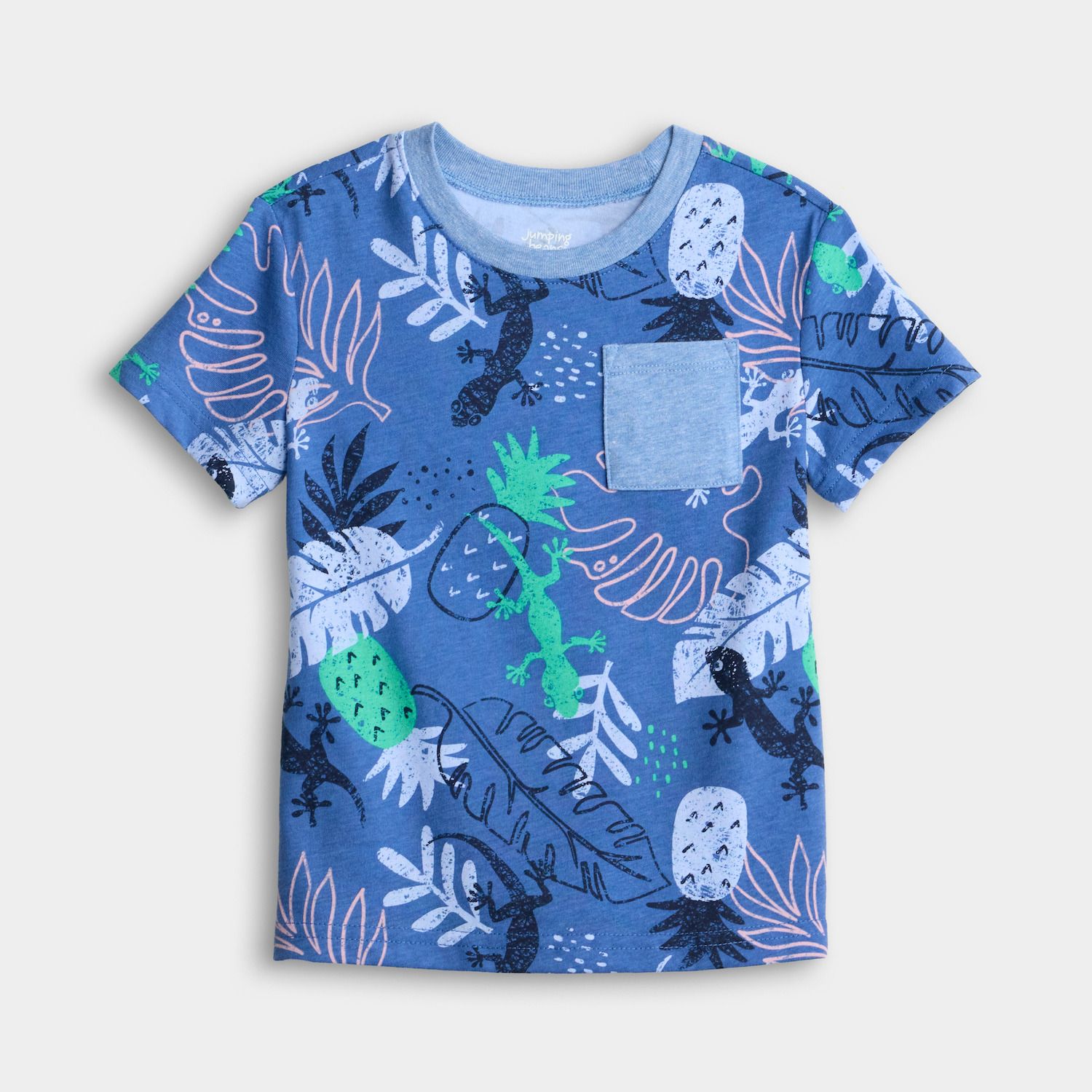 Футболка Jumping Beans® Short Sleeve Graphic Pocket Tee для мальчиков, цвет: Синий