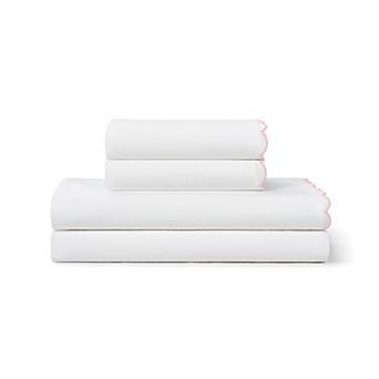 Peri Scalloped 2 pc Pillowcase Set or 4 pc Sheet & Pillowcase Set