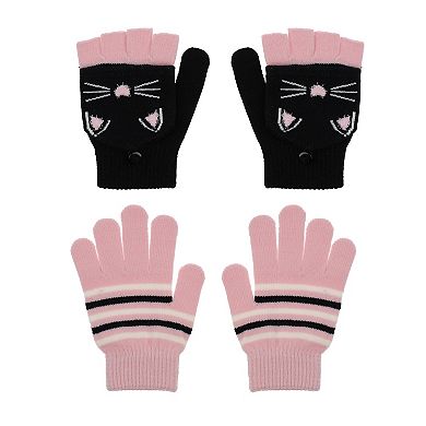 Girl's 4-16 Elli by Capelli 2-pk. Flip Top Gloves