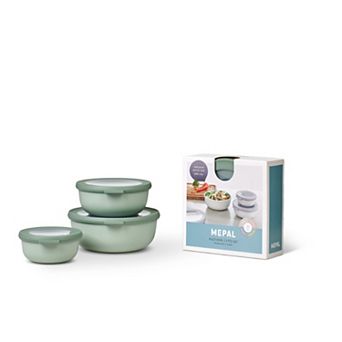 Mepal 6 pc Cirqula Shallow Round Food Storage Bowl Set