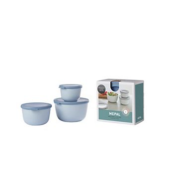 Mepal 6 pc Cirqula Deep Round Food Storage Bowl Set