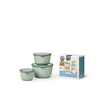 Mepal 6 pc Cirqula Deep Round Food Storage Bowl Set