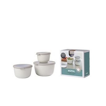 Mepal 6 pc Cirqula Deep Round Food Storage Bowl Set