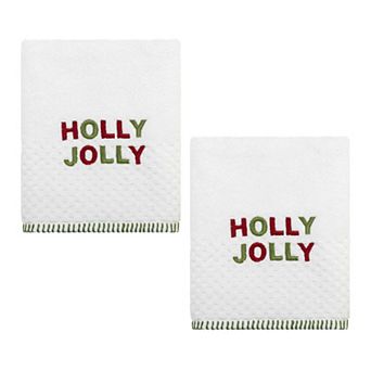 Avanti Holly Jolly 2 pc Decorative Towel Set