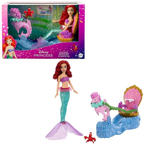 Детские куклы Disney Princess Ariel's Rolling Chariot with Mermaid Fashion Doll & Figure