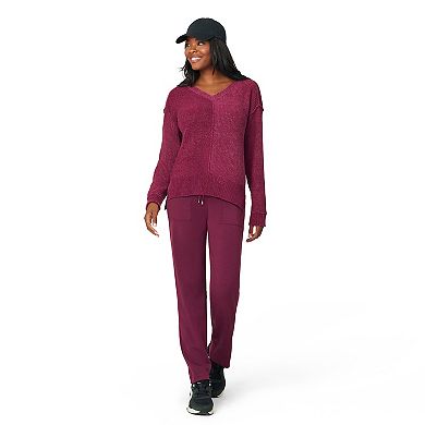 Women's Grey & Gray Cozy Luxe V-Neck Sweater