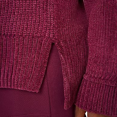 Women's Grey & Gray Cozy Luxe V-Neck Sweater