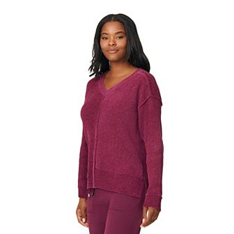 Women's Grey & Gray Cozy Luxe V-Neck Sweater