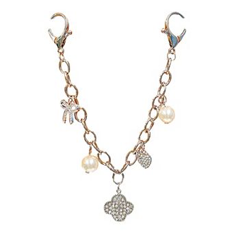 Enchante Pearls and Bows Bag Charm