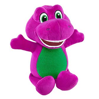 Fisher-Price 8-Inch Plush Barney Toy Dinosaur for Toddlers & Preschool Kids