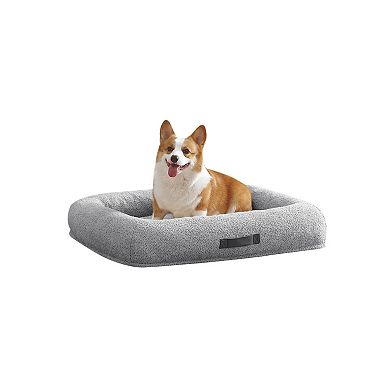 Arlee Pet Products Bumper Box Memory Foam Pet Bed