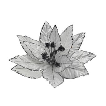 St. Nicholas Square® Artificial Poinsettia Botanical Clip Christmas Ornament