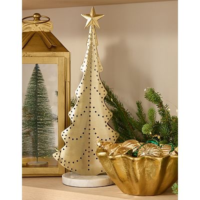 ボトルツリー St. Nicholas Square® Metal Bottle Brush Tree Lantern Table Decor