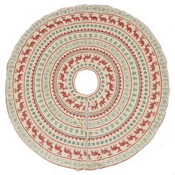 St. Nicholas Square® Fairisle Pattern Christmas Tree Skirt